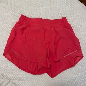 Lululemon Hot Pink Hotty Hot Shorts